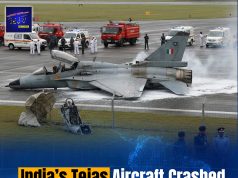 A HAL Tejas fighter jet crashed during landing after a training sortie at an Indian Air Force base in February 2026.