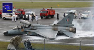 A HAL Tejas fighter jet crashed during landing after a training sortie at an Indian Air Force base in February 2026.