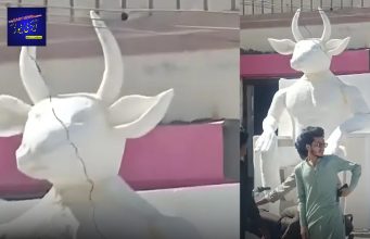 کراچی میں شیطان کے ایک مجسمے کی موجودگی کا معمہ حل ہو گیا